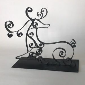 Holiday Decor- Reindeer Black Metal